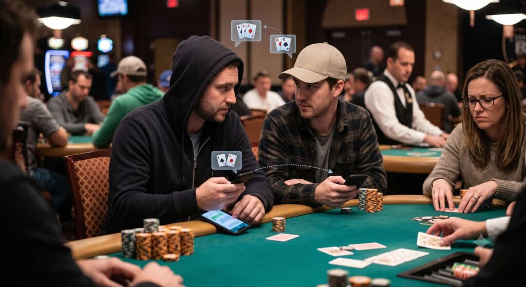 collusion in poker gets you banned from poker sites